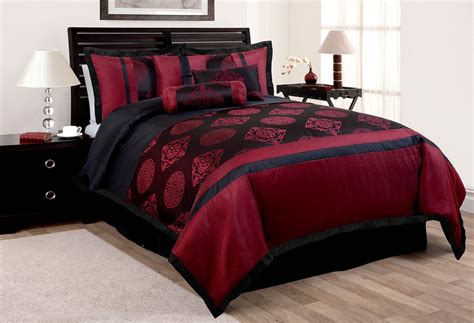 Red And Black Twin Comforter Sets